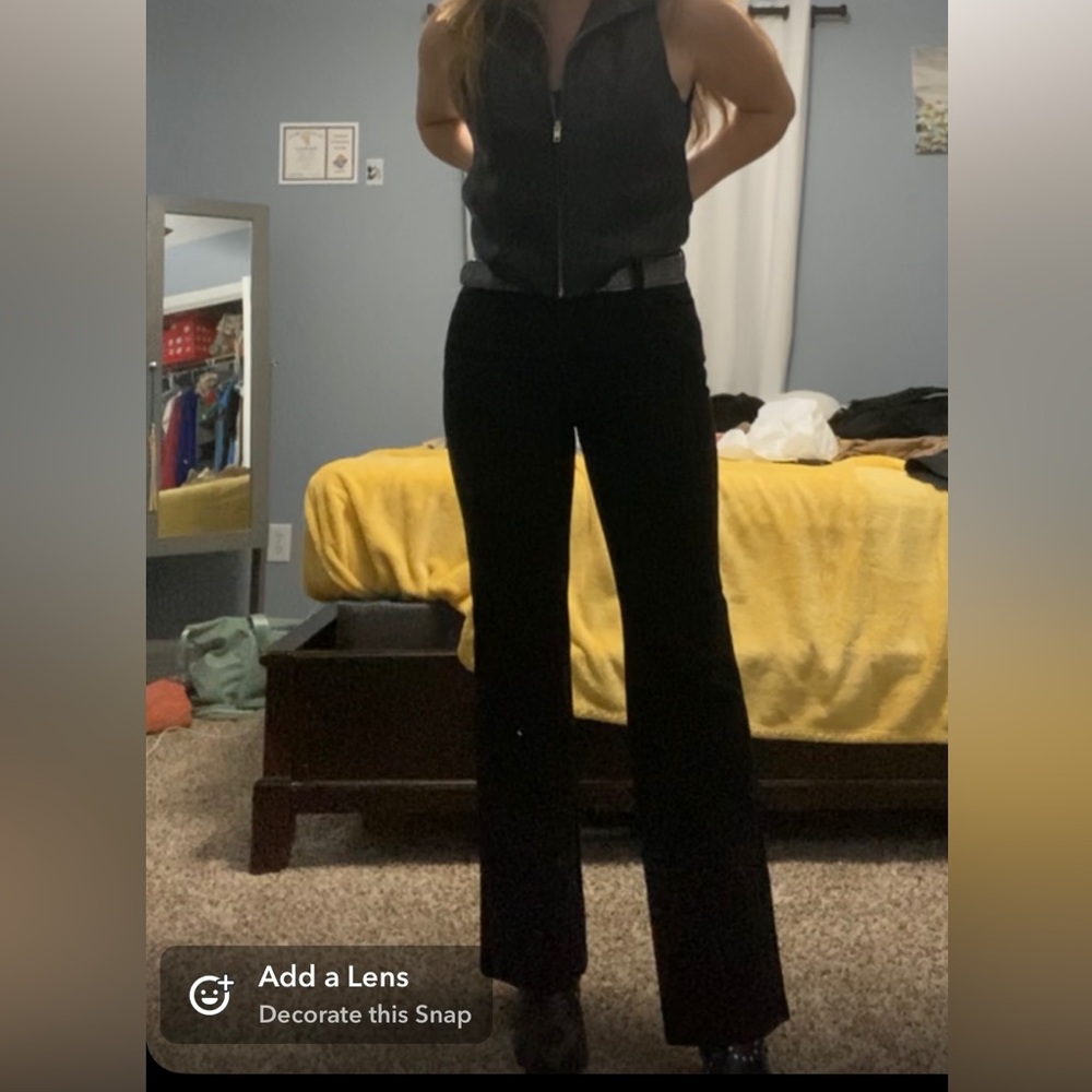 Black flare jeans